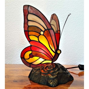 Tiffany sommerfugl lampe DK171  h:24cm